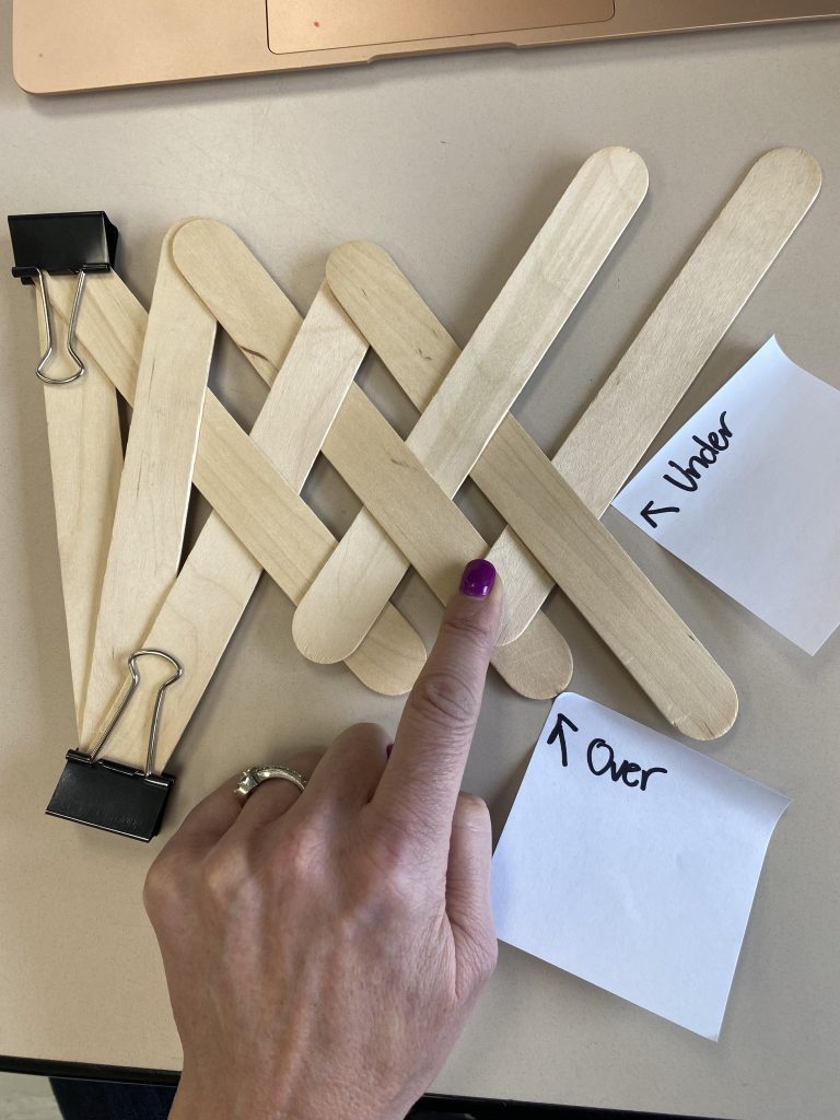 Kinetic Energy Popsicle Stick Chain